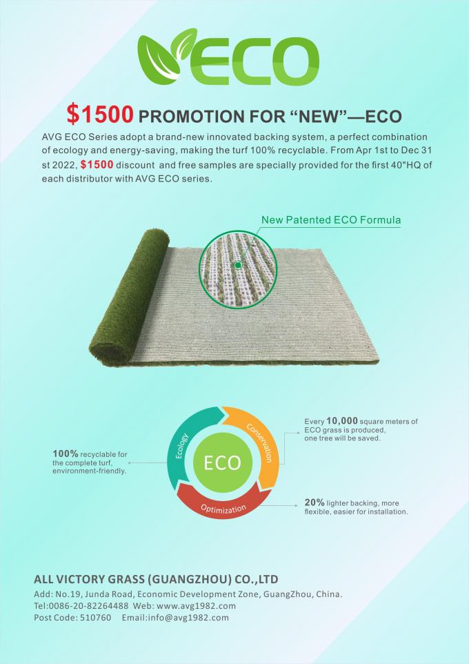 ECO Backing %100 geri dönüştürülebilir 35-60mm Sentetik çim Peyzaj Bahçe döşemesi Çim Halı Suni Çim Çim 1