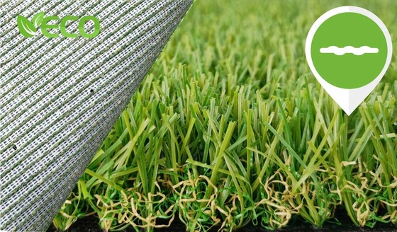 Çin Bahçe için Yapay Plastik Çim 35mm Gazon Artificiel Sentetik Çim EKO Destek Tedarikçi